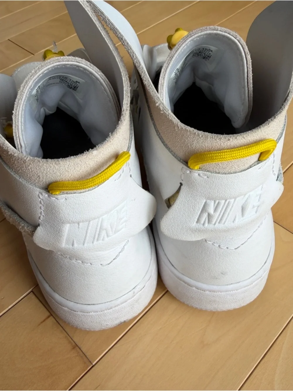 Nike Vandalised LX sneakers in the White/Chrome Yellow colorway size 6.5 women’s - Picture 4 of 10